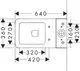 Hansgrohe-EluPura-Original-Q-Stand-WC-fuer-aufgesetzten-Spuelkasten-640-wandbuendig-mit-horizontalem-vertikalem-Abgang-AquaChannel-Flush-SmartClean-Weiss-61177450 gallery number 1